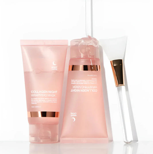 Masque de Nuit au Collagène, Hydratant, Éclatant, et Raffermissant