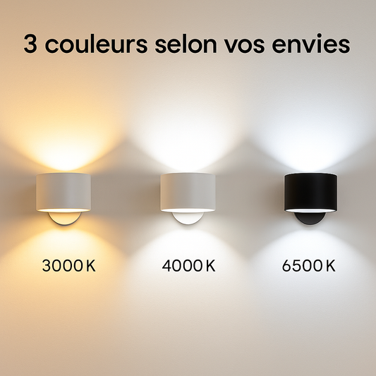 Lampe Murale Rechargeable – Double Éclairage Haut & Bas
