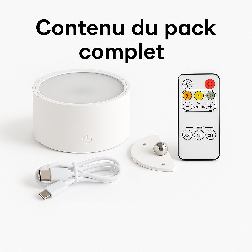 Lampe Murale Rechargeable – Double Éclairage Haut & Bas